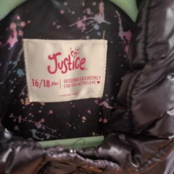 Justice rain jacket size 16/18 - Picture 2 of 4